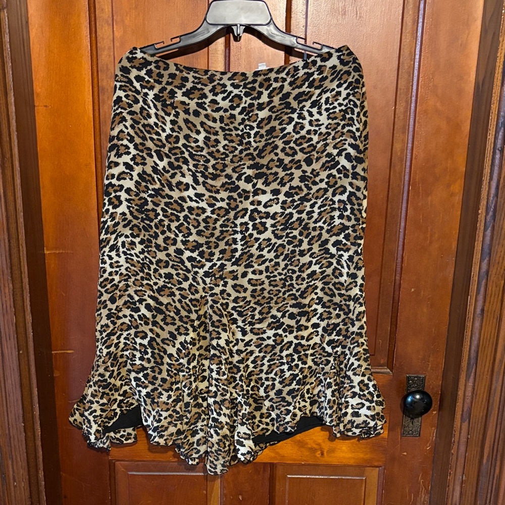 Leopard Print Skirt